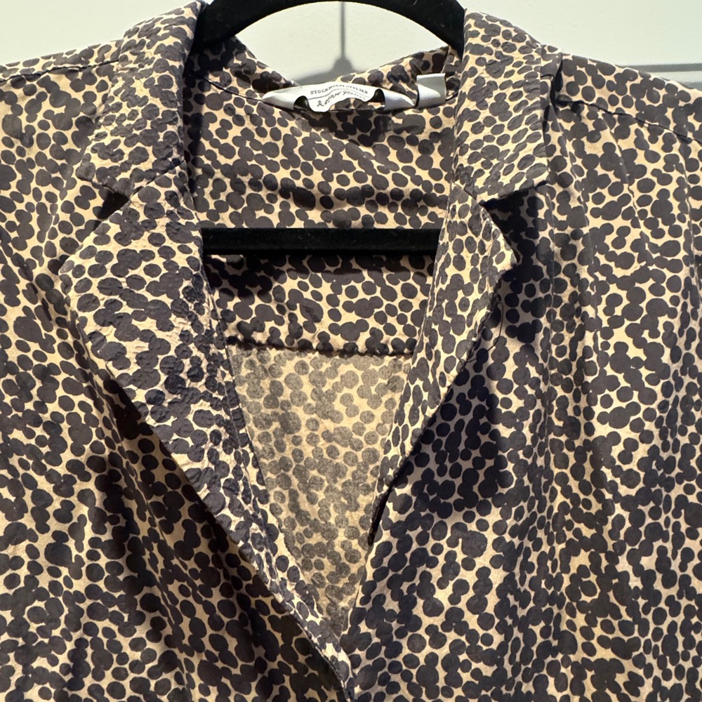 & Other Stories Leopard Print Blouse - Picture 9 of 12